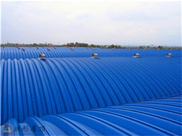 對(duì)蝦育苗室采用拱形屋頂